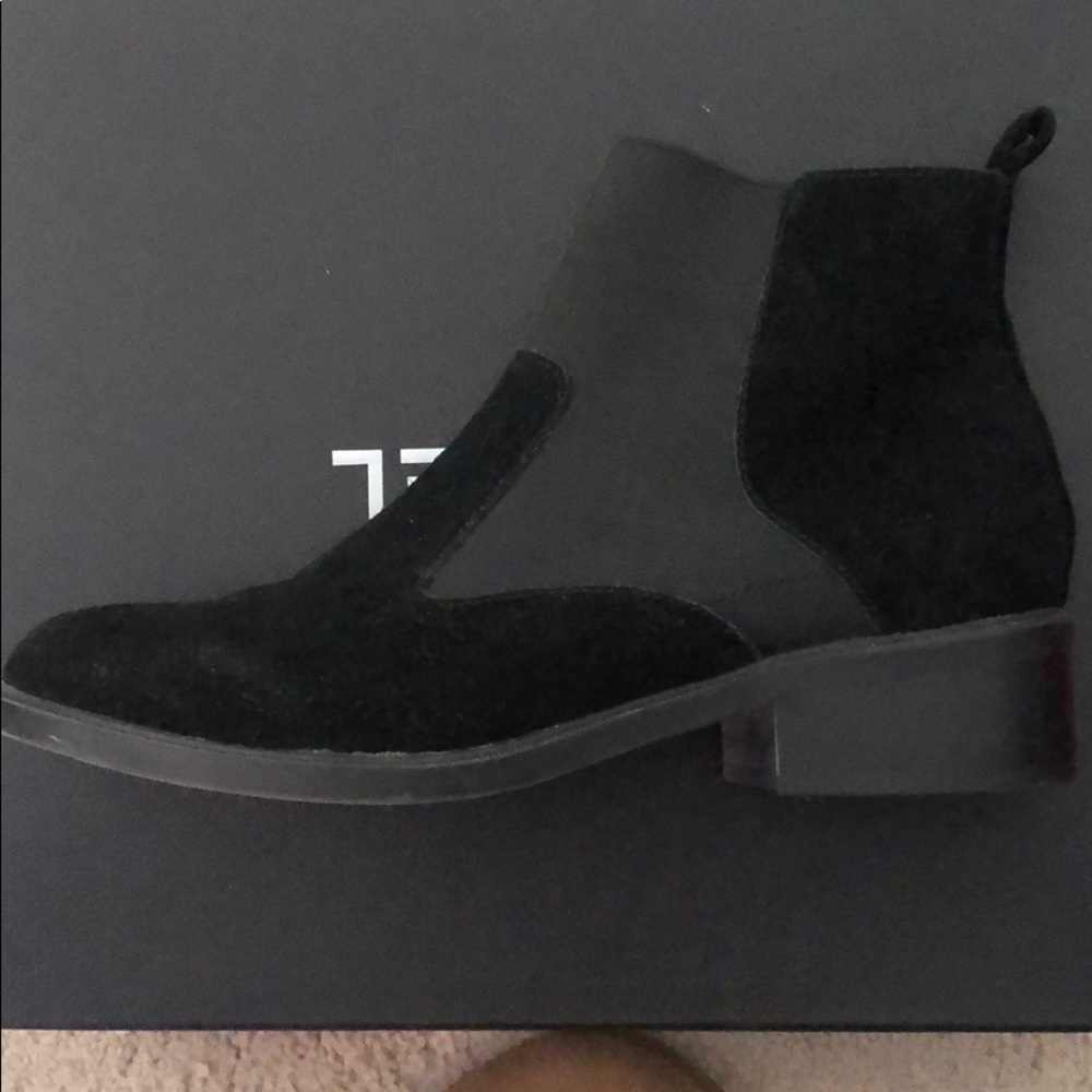 Black Suede Design Lab booties